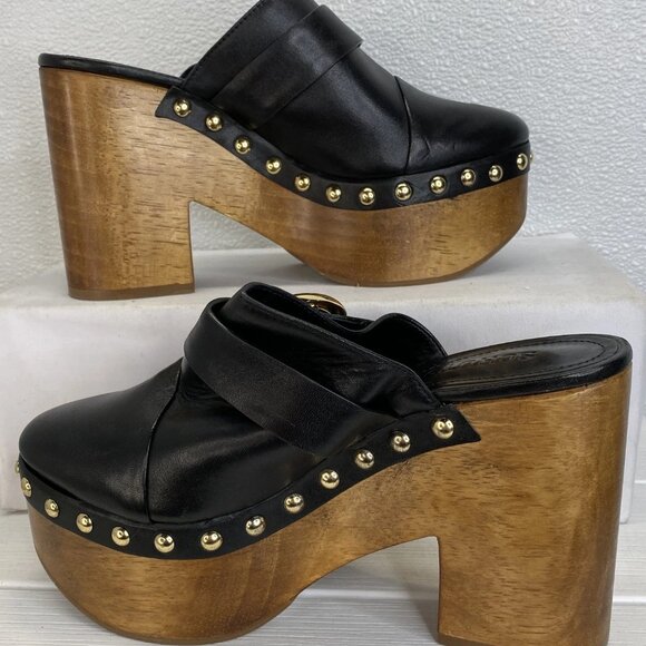 Schutz “Piper” Platform Leather Clogs – Women’s Size 6 (NWT) - Picture 8 of 13